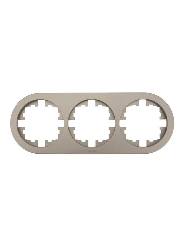 рамка 3-м osen горизонт. круглая титан lezard 744-3700-148 от BTSprom.by