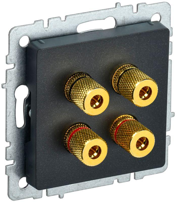 аудиорозетка 4-м brite ра10-брч черн. iek br-s40-k02 от BTSprom.by аудиорозетка 4-м brite ра10-брч черн. iek br-s40-k02 от BTSprom.by