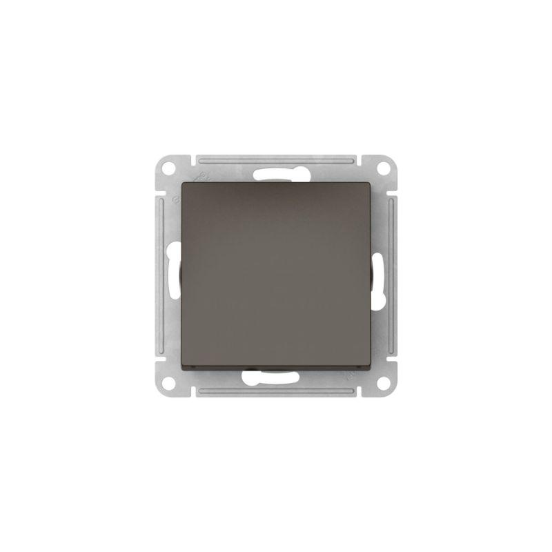  Выключатель AtlasDesign (сх. 1) 10AX с самовозвратом быстрозажим. клем. механизм мокко SE ATN000615S фото в каталоге от BTSprom.by