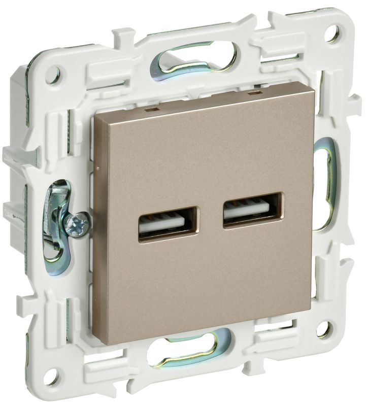 розетка usb a+a 3.1а skandy sk-r15sh шампань iek sk-u21-d31-k37 от BTSprom.by