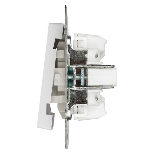  Выключатель 2-кл. СП Accent 6-105-01 10А IP20 250В с подсветкой AL/CU бел. Intro Б0063505 фото в каталоге от BTSprom.by