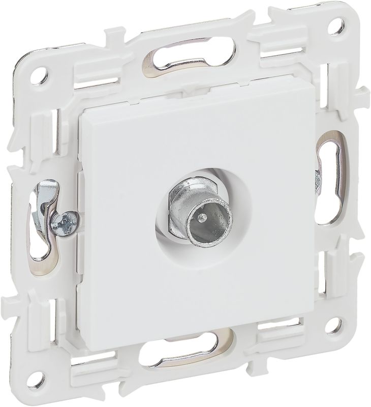 розетка телевизионная проходная tv skandy sk-a17w арктич. бел. iek sk-a10-p-k01 от BTSprom.by