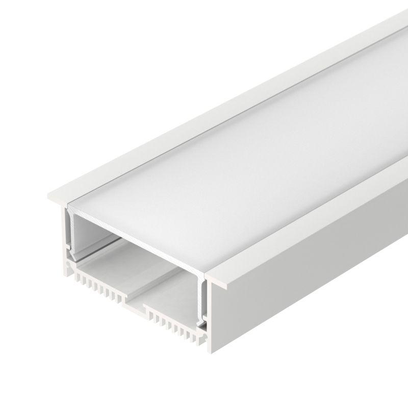 профиль sl-linia88-f-2500 white+opal l2500 с экраном алюм. arlight 021373 от BTSprom.by