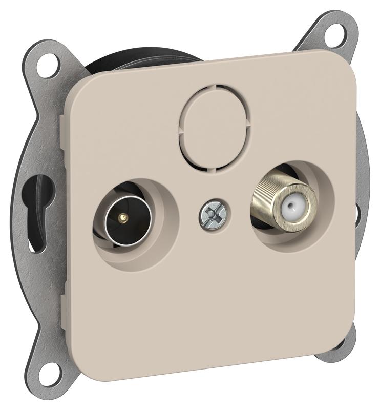 розетка оконечная tv/sat 2-м сп flite ртвс-2-1-1-флл экранир. механизм льняной iek fi-af23-o-k88 от BTSprom.by