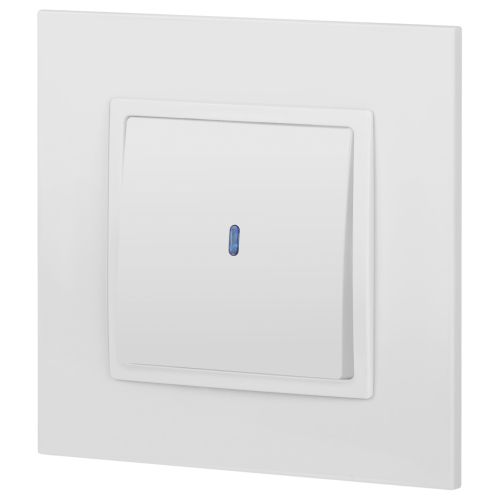  Выключатель 1-кл. СП Elegance 14-1102-01 10А IP20 250В 10AX с подсветкой механизм бел. Эра Б0034215 фото в каталоге от BTSprom.by