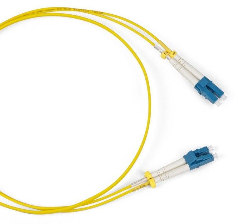 патч-корд fc-d2-9-lc/ar-lc/ur-h-2m-lszh-yl волоконно-оптический (шнур) sm 9/125 (os2) lc/apc-lc/upc duplex lszh 2м hyperline 248990 от BTSprom.by