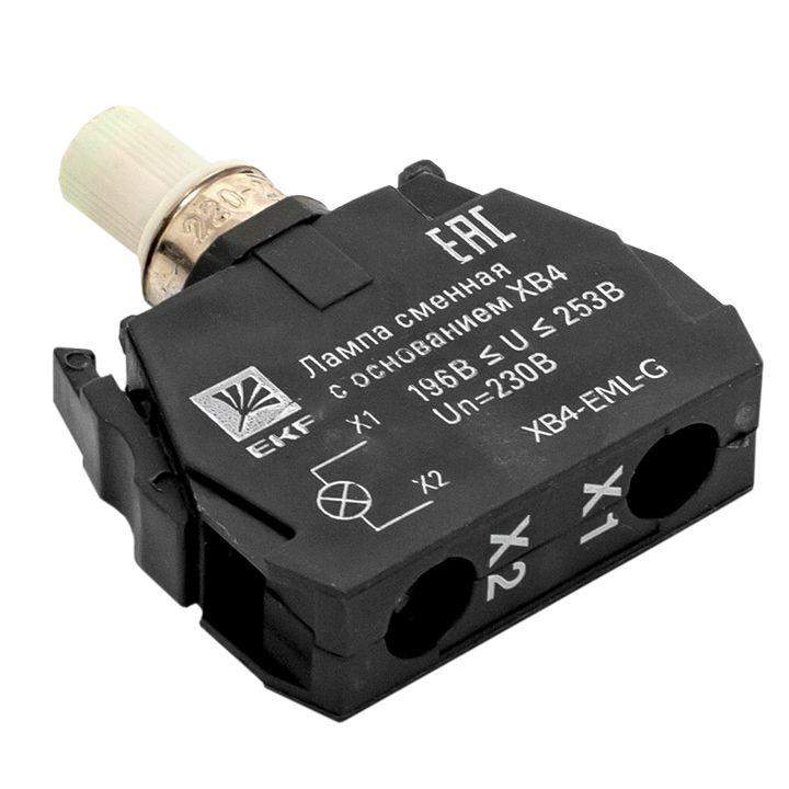  Лампа сменная с основанием XB4 зел. 230В PROxima EKF XB4-EML-G фото в каталоге от BTSprom.by