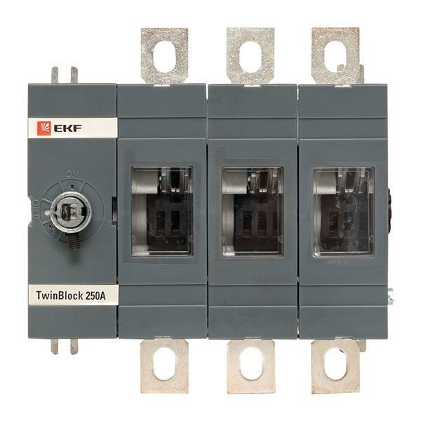  Рубильник 3п 250А без рукоятки управления TwinBlock PROxima EKF tb-s-250-3p фото в каталоге от BTSprom.by