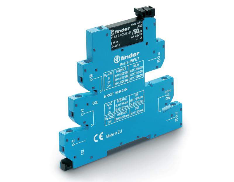 модуль интерфейсный (сборка 34.81.7.012.9024 + 93.64.7.024) твердотельное реле masterinput выход 6а (24в dc) 12в dc ip20 винт. клеммы finder 394070129024 от BTSprom.by модуль интерфейсный (сборка 34.81.7.012.9024 + 93.64.7.024) твердотельное реле masterinput выход 6а (24в dc) 12в dc ip20 винт. клеммы finder 394070129024 от BTSprom.by