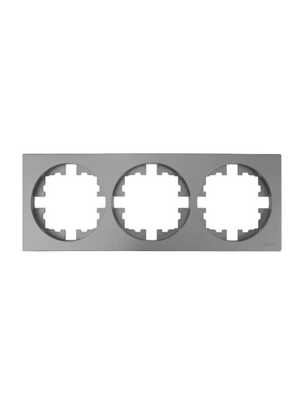 рамка 3-м osen горизонт. квадрат сер. матов.lezard 743-7400-148 от BTSprom.by