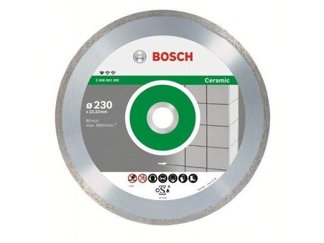 алмазный круг 125х22 мм по керамике сплошн. standard for ceramic bosch ( сухая резка) 2608603232 от BTSprom.by