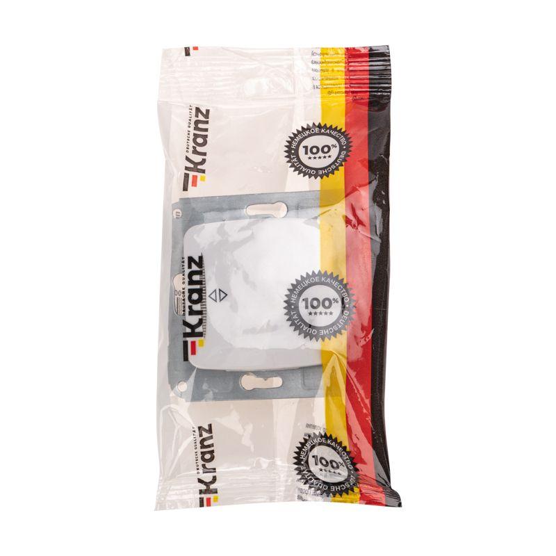  Переключатель проходной 1-кл. СП DEA 10А с подсветкой механизм бел. Kranz KR-78-0206 фото в каталоге от BTSprom.by