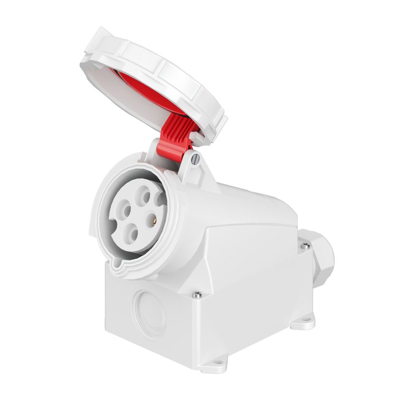 розетка настенная ws 32а 4п 3p+e 400в 3h ip67 dkc ws346-032-40 от BTSprom.by