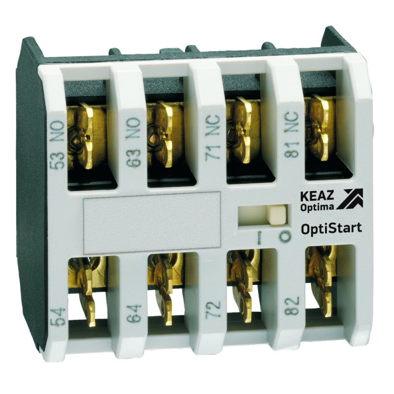 блок контактный optistart k-mx-1040 фронтал. 4но клеммы фастон для мини-контакторов m кэаз 335877 от BTSprom.by