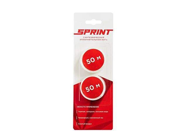 нить для герметизации резьбовых соединений sprint набор катушек 2х50, рф (сантехмастер) 61013 от BTSprom.by
