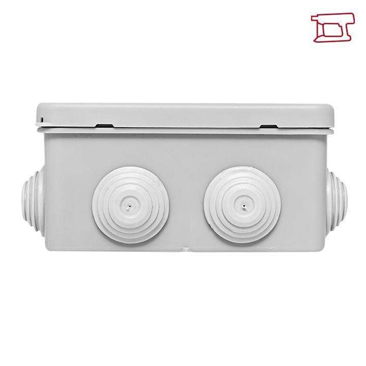 коробка распределительная кмр-030-014 100х100х50 ip55 с крышкой для прямого монтажа 10 мембранных вводов сер. розн. стикер ekf plc-kmr-030-014-r от BTSprom.by