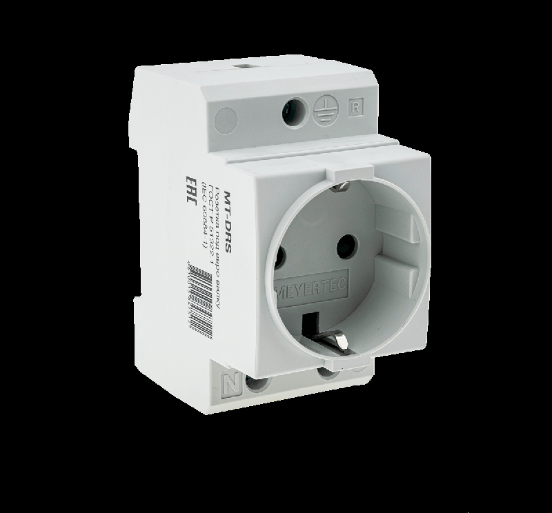 розетка на din-рейку с заземлением 16а 250в mt-drs овен 87424 от BTSprom.by