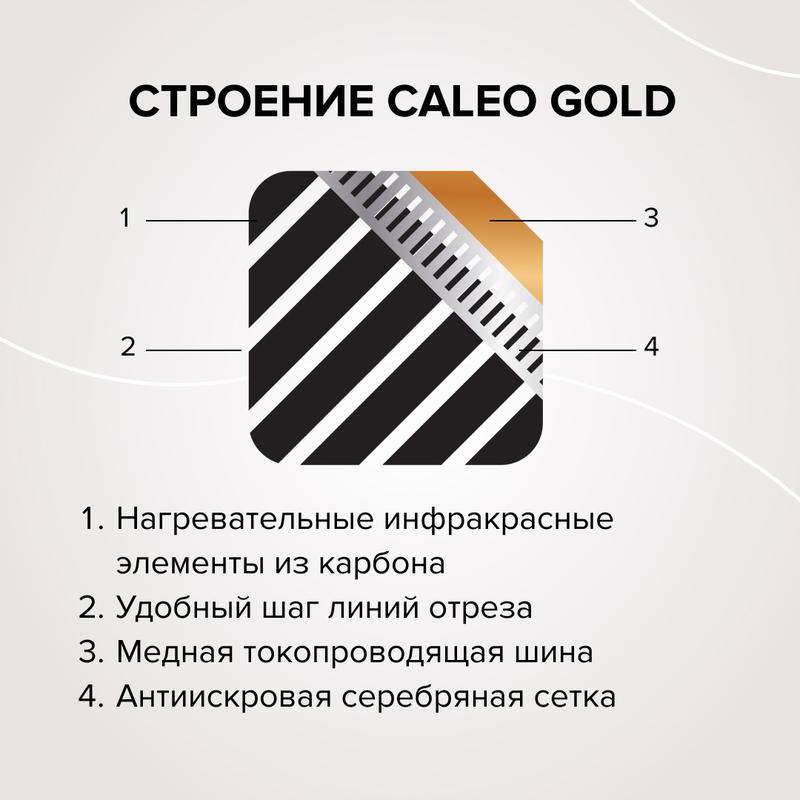  Комплект "Теплый пол" (пленка) GOLD 170Вт/кв.м 5кв.м CALEO КА000000770 фото в каталоге от BTSprom.by