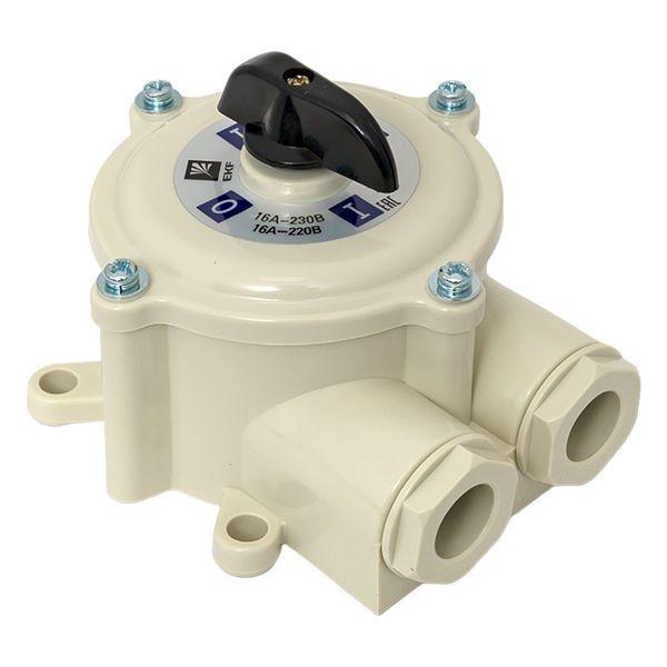  Выключатель пакетный 1-кл. 16А IP56 ПВ1-16 М1 пл. беж. EKF pv-1-16-4 фото в каталоге от BTSprom.by