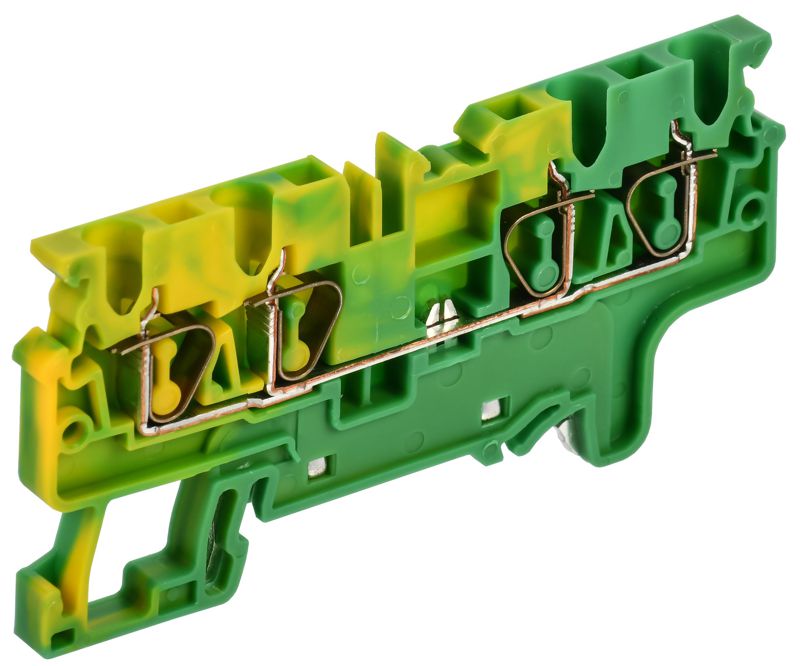 клемма пружинная cx2.5-4 pe 2.5кв.мм 4-конт. заземл. armafix iek af-ct41-00-4-k52-002 от BTSprom.by