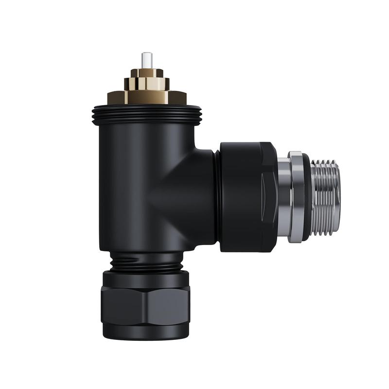  Набор термостатический угловой Design Pro 15мм М30х1.5 черн. Royal Thermo НС-1646650 фото в каталоге от BTSprom.by