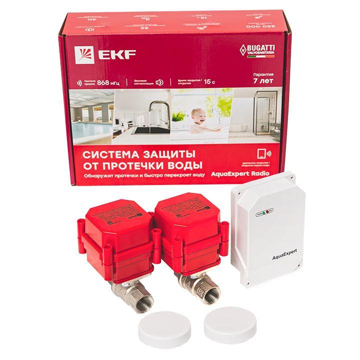 система защиты от протечки воды aquaexpert radio 1/2 дюйма ekf aquaexpert-1/2-radio от BTSprom.by