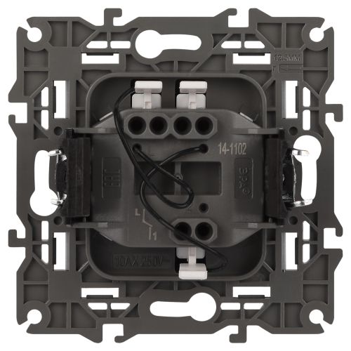  Выключатель Elegance 14-1102-16 250В 10АХ с подсветкой титан Эра Б0065785 фото в каталоге от BTSprom.by