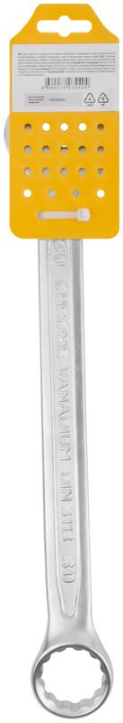  Ключ комбинированный усиленный "Гранд" CrV холодный штамп 30мм FIT 63295 фото в каталоге от BTSprom.by