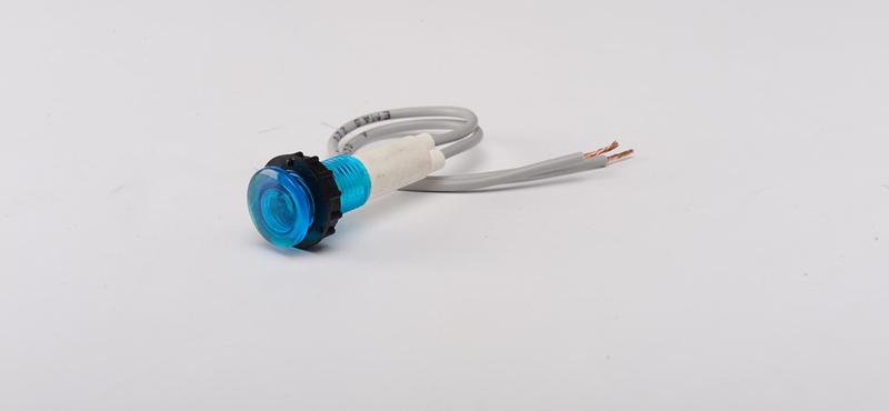 арматура сигнальная 10мм с силиконовым проводом светодиод син. emas s100lm от BTSprom.by