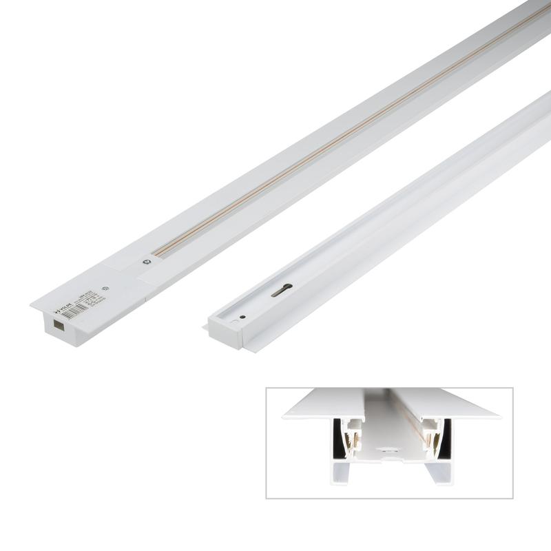 шинопровод осветительный однофазный l3000 ubx-q123 rs2 white 300 set01 тип r встраив. с заглушкой и вводом питания бел. volpe ul-00007378 от BTSprom.by