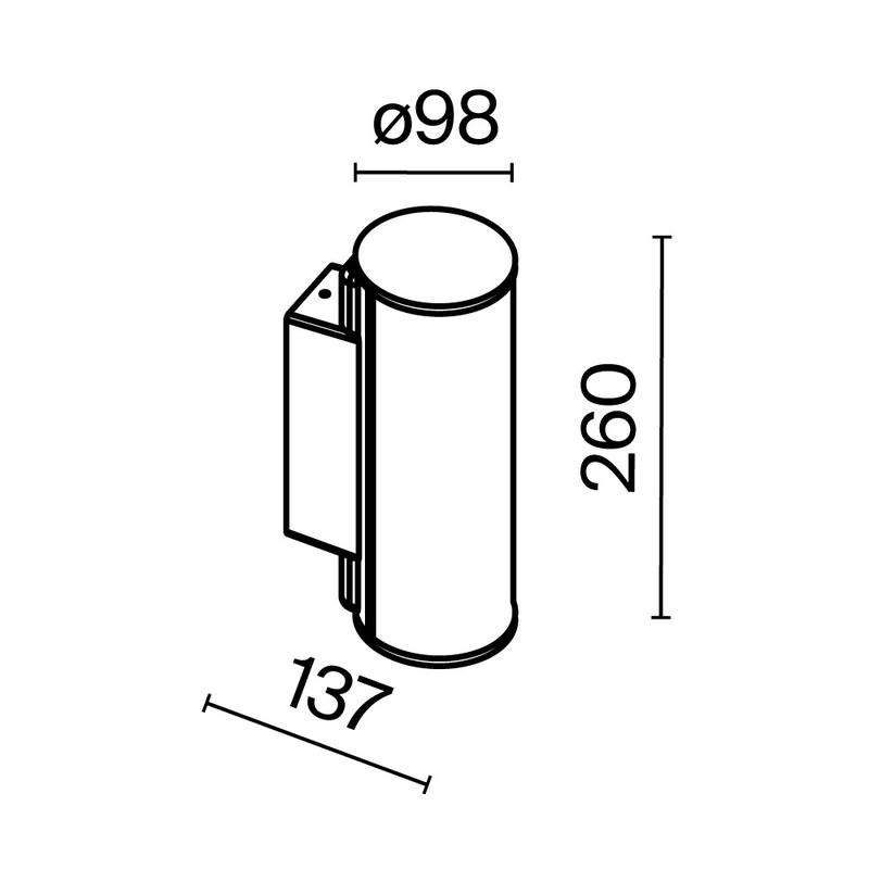  Светильник Rock 12Вт 3000К IP54 бра настен. Maytoni O434WL-L12GF3K фото в каталоге от BTSprom.by