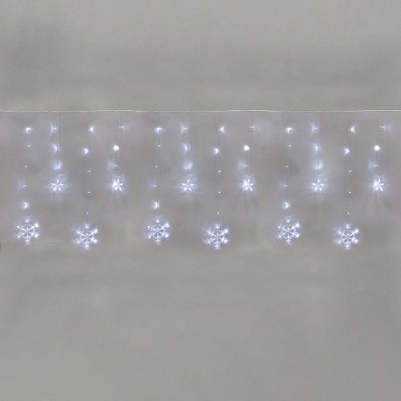 гирлянда светодиодная "бахрома" со снежинками 2.4х0.9м 150led бел. 7.5вт 230в ip20 с контроллером 8 режимов neon-night 255-075 от BTSprom.by гирлянда светодиодная "бахрома" со снежинками 2.4х0.9м 150led бел. 7.5вт 230в ip20 с контроллером 8 режимов neon-night 255-075 от BTSprom.by