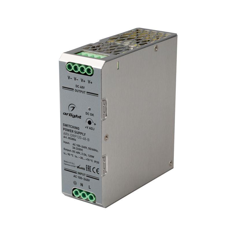 блок питания arv-drp120-48-b 48в 2.5а 120вт ip20 метал. arlight 052806 от BTSprom.by