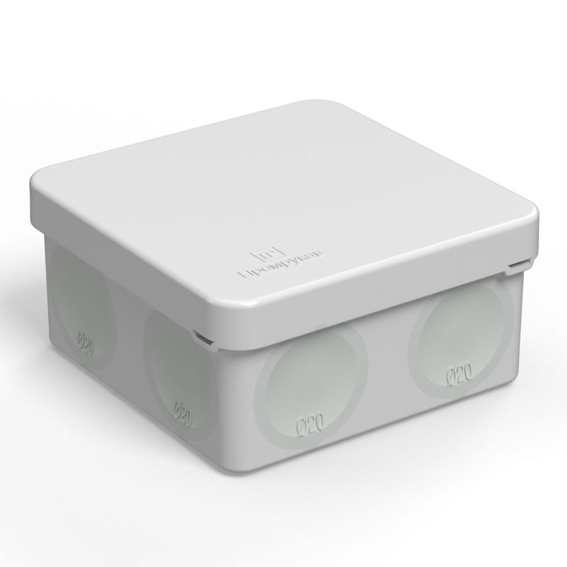 коробка распределительная оп для прямого монтажа двухкомпонентн. безгалогенная (hf) 80х80х40 промрукав 60-0210 от BTSprom.by