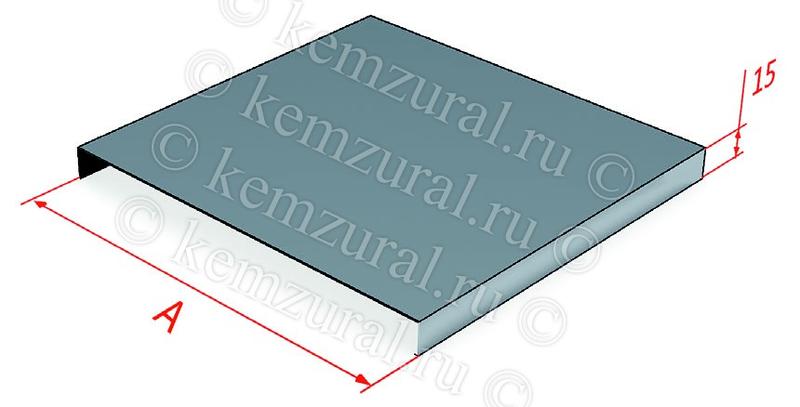 Крышка для угла для поворота трассы вверх на 90град. сталь 1мм КЛП 400 УТ1.5 КЭМЗ 117 401103 14 от BTSprom.by