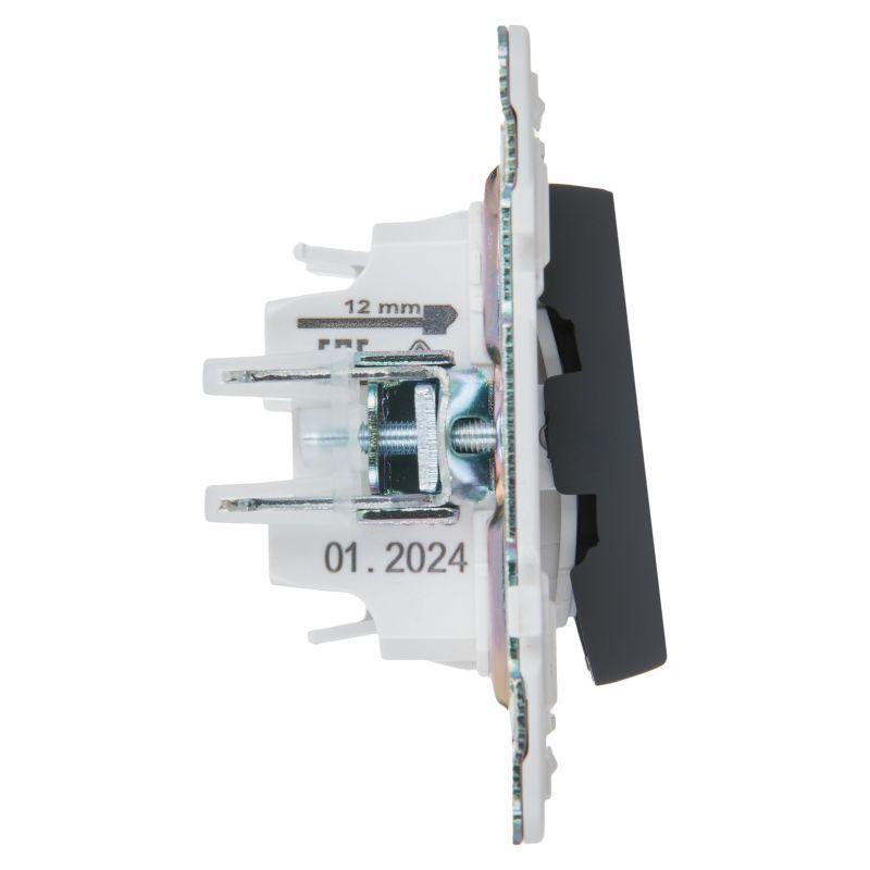  Выключатель 2-кл. SKANDY 10А SK-V04G графит IEK SK-V20-0-10-K53 фото в каталоге от BTSprom.by