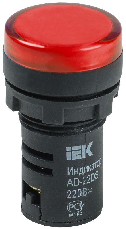 лампа светосигнальная ad22ds d22мм 230в красн. karat iek bls10-adds-230-k04 от BTSprom.by