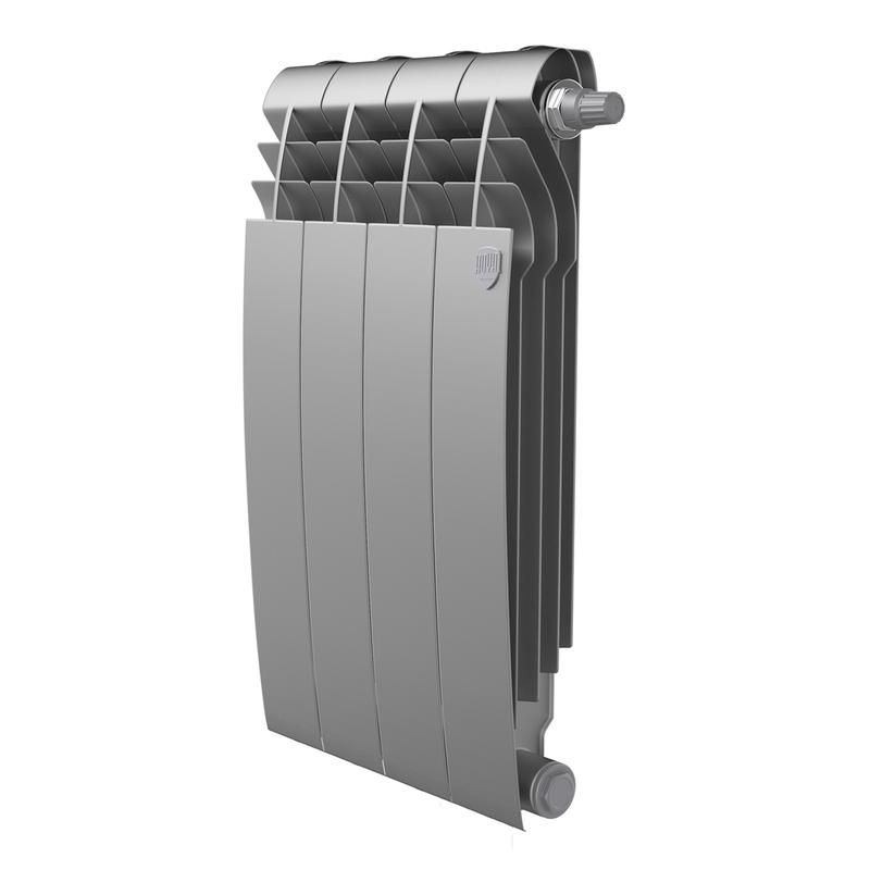 радиатор biliner 500 vr80 4 секц. биметал. silver satin royal thermo нс-1506314 от BTSprom.by