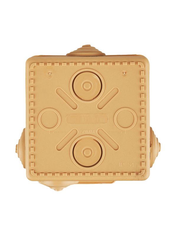  Коробка распаячная ОП КМ 80х80х50 IP54 откид. крышка 7 вводов сосна IEK UKO31-080-080-050-K34-54 фото в каталоге от BTSprom.by