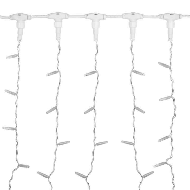  Гирлянда светодиодная "Светодиодный Дождь" 2х1.5м 192LED красн. 30Вт 230В IP65 постоян. свечение провод прозр. Neon-Night 235-302-6 фото в каталоге от BTSprom.by