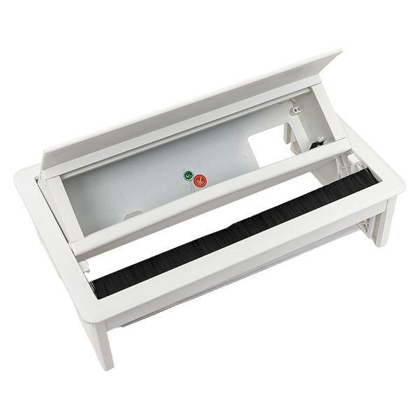  Блок розеточный встраиваемый настольный выдвижной 8 модулей бел. C-Line EKF cl-vnbv-8-w фото в каталоге от BTSprom.by