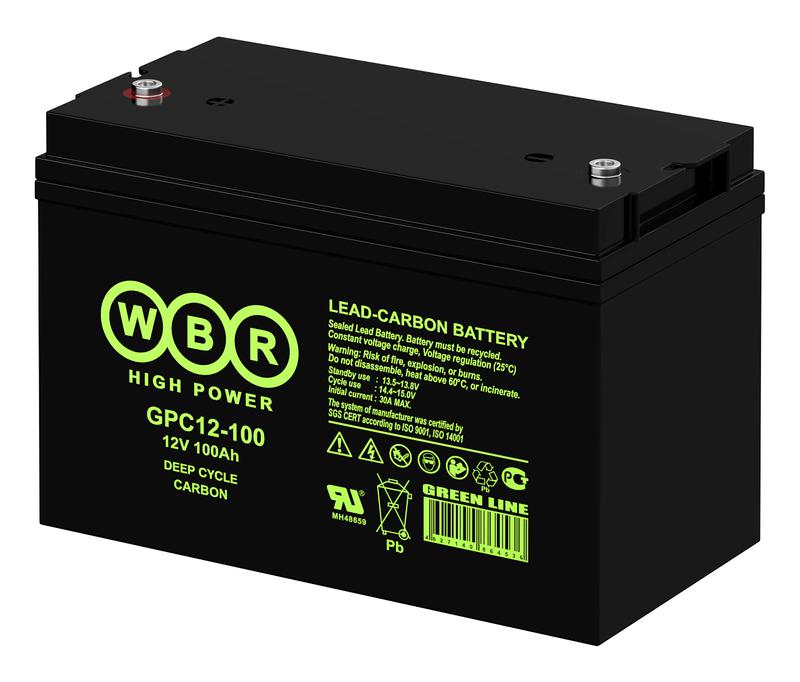 аккумулятор тяговый 12в 100а.ч wbr gpc12-100 wbr от BTSprom.by