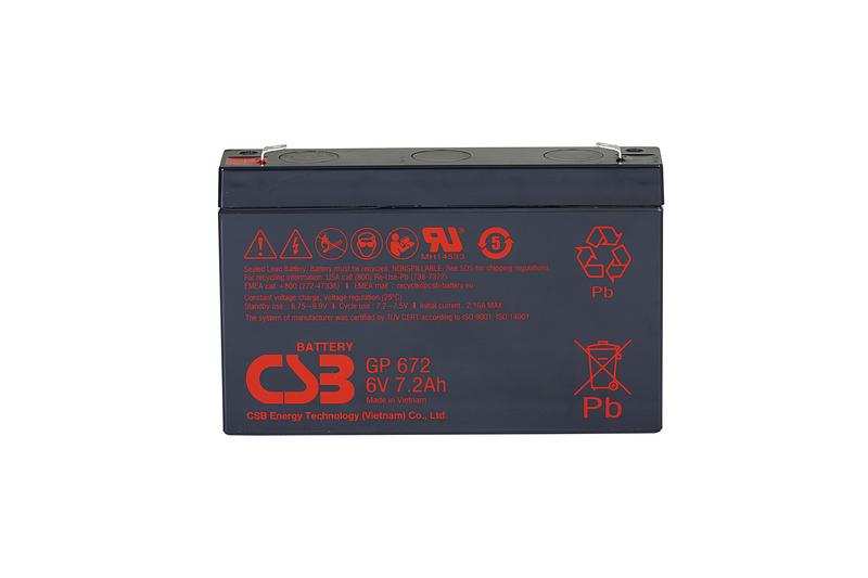 аккумулятор 6в 7.2а.ч csb gp672 csb от BTSprom.by