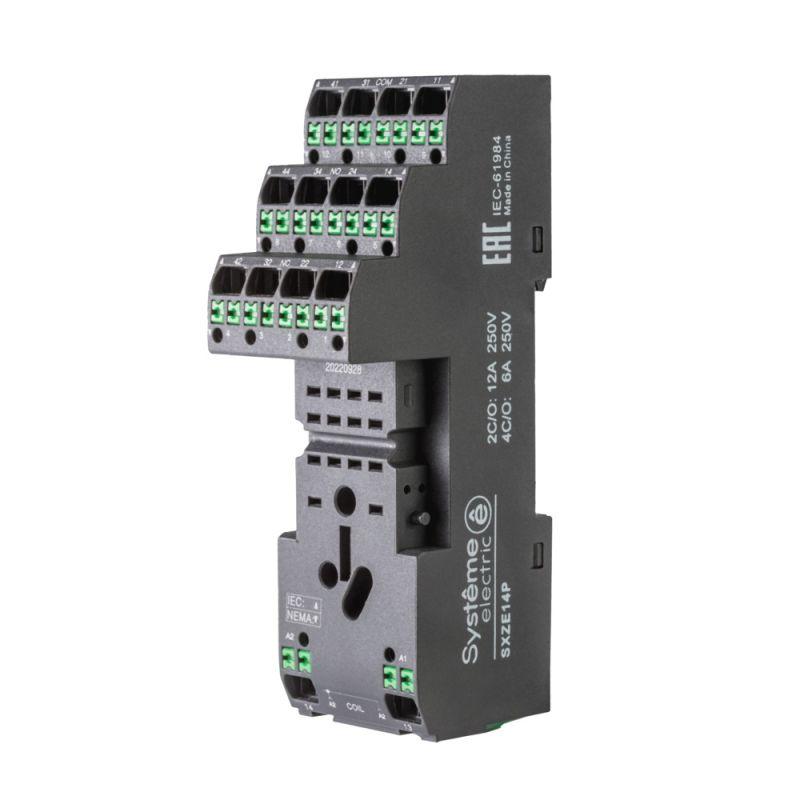розетка для реле 2/4со 12/6а separated se sxze14p от BTSprom.by