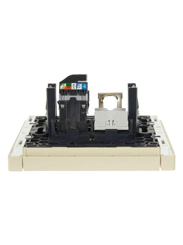  Розетка 2-м RJ11+RJ45 кат.5E FORTE&PIANO FP435 ваниль IEK FP-KT20-O-1-K10 фото в каталоге от BTSprom.by