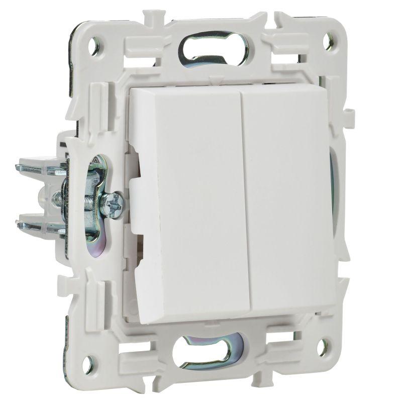  Выключатель проходной 2-кл. SKANDY 10А SK-V05W арктич. бел. IEK SK-V22-0-10-K01 фото в каталоге от BTSprom.by