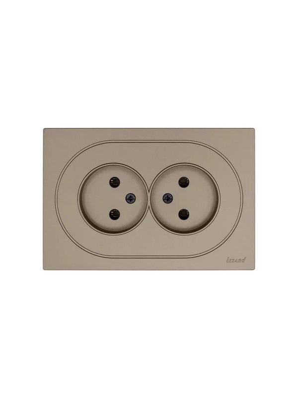 розетка 2-м сп osen без заземл. пбт механизм титан lezard 743-3700-128b от BTSprom.by