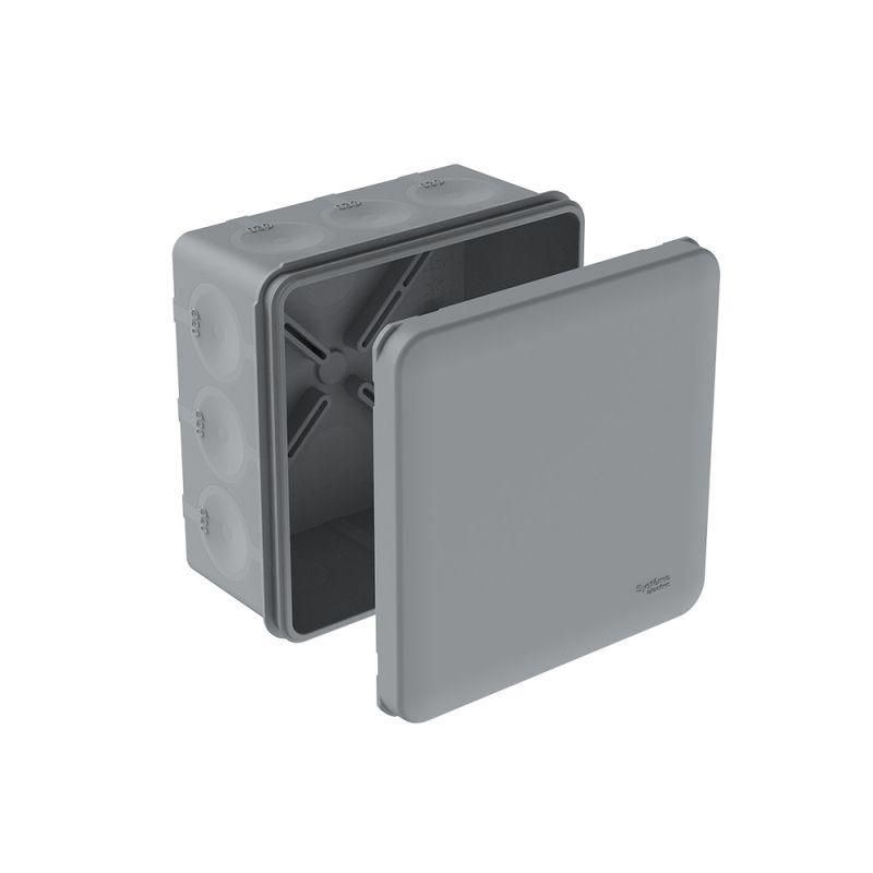коробка распределительная multibox ip66 100х100х50 diy (со стикером) сер. se imt351981 от BTSprom.by