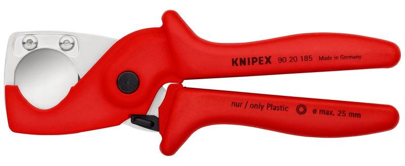 труборез-ножницы для шлангов и защитных труб (d 25мм) l-185мм knipex kn-9020185 от BTSprom.by