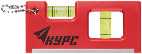 уровень-брелок 100мм 2 глазка пластик. курс 17831 от BTSprom.by